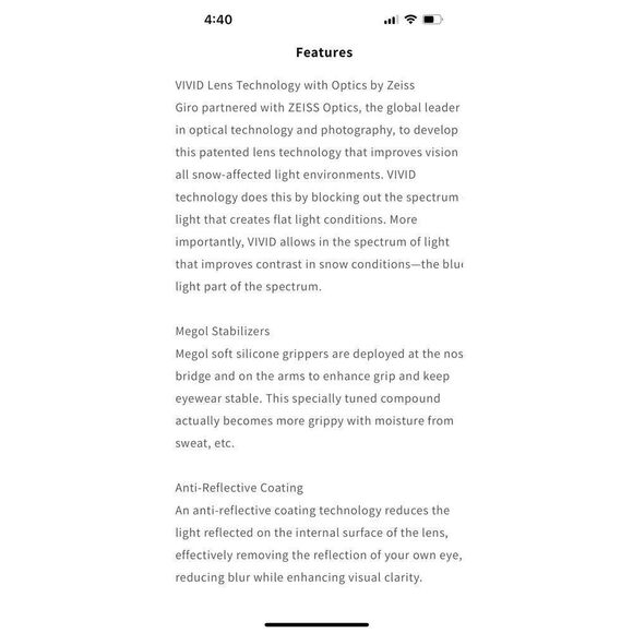 Giro Mills Sunglasses Matte Clear Onyx - Picture 11 of 11